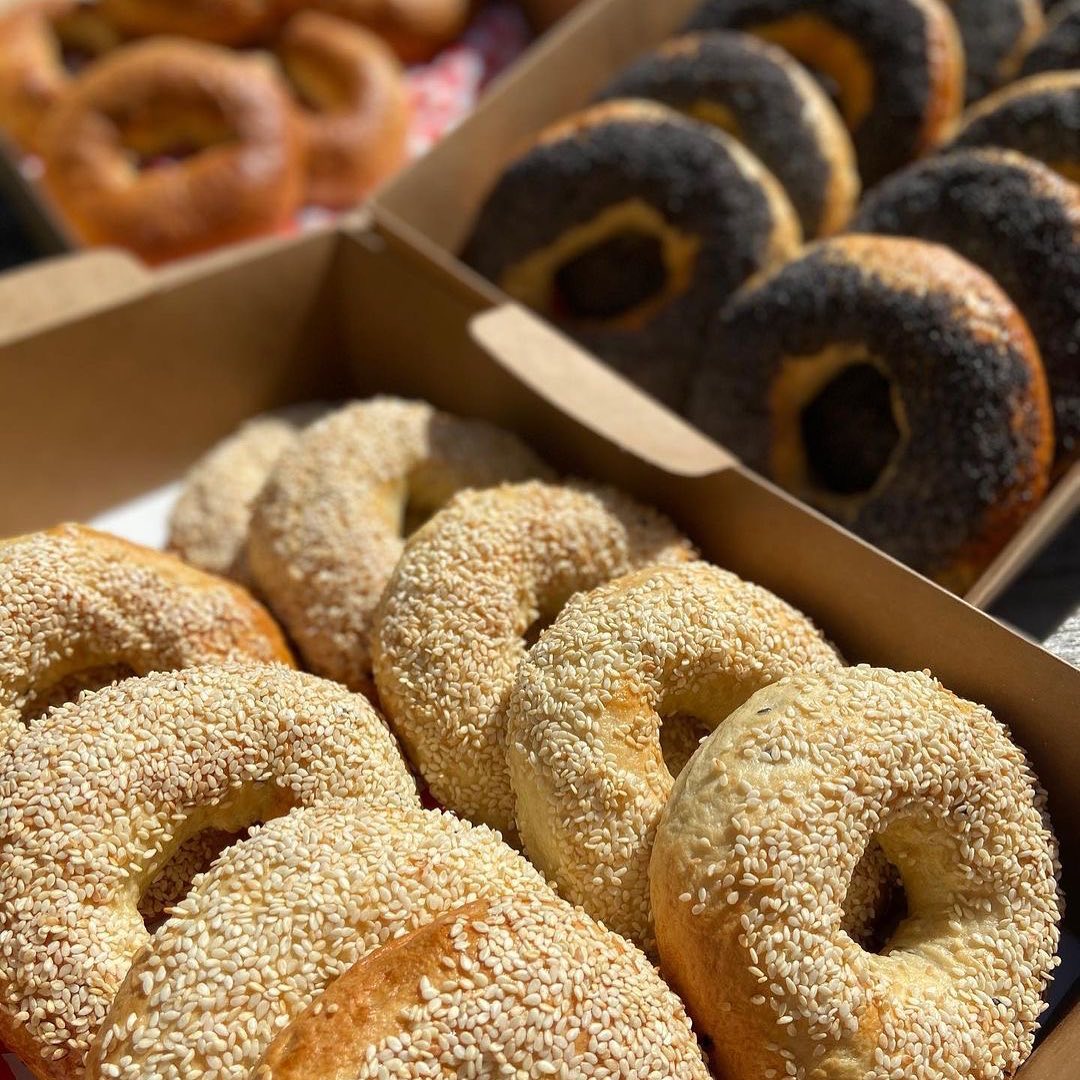 Jacob's Bagels handmade sesame seed bagels